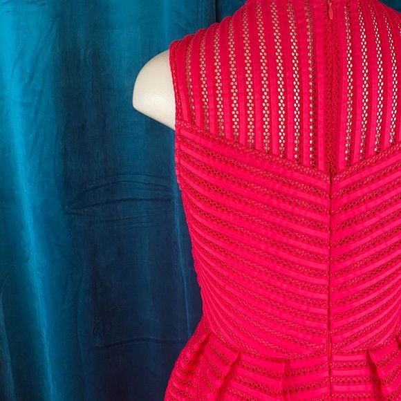 Halogen Sleeveless  Fit & Flare Dress Hot Pink - Picture 10 of 13